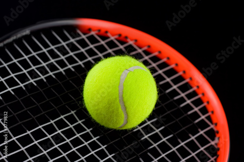 tennis racket and tennis-ball