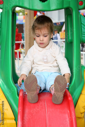 little girl on playground © Pavel Losevsky