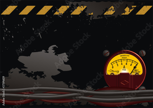 Vector electrical grunge background