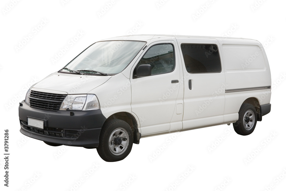 Van isolated on a white background