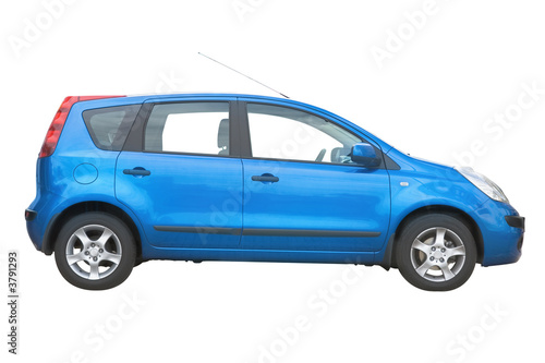 Hatchback car isolated on a white background