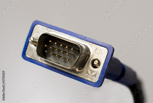 VGA Connector on White