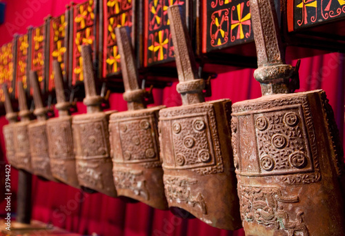 Ancient Chinese Zeng Bells in Xuzhou, China photo