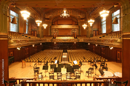 old auditorium, gold and velvet decoration