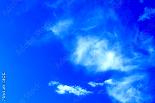 Azure Blue Sky with Clouds