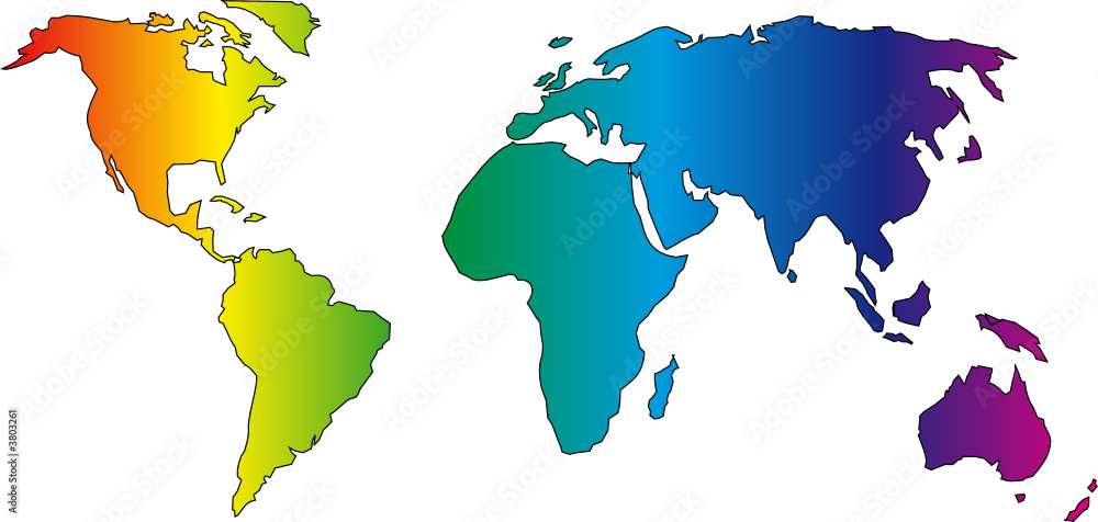 Mappemonde Stock Vector Adobe Stock