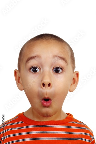 Boy making a funny face