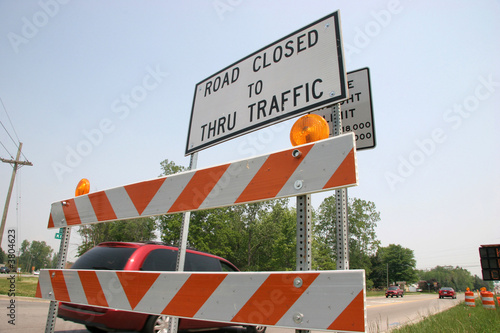Road Close Sign