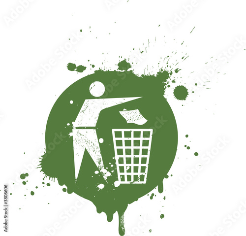 Logo recyclage trash