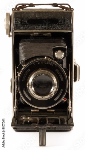 Old folding camera