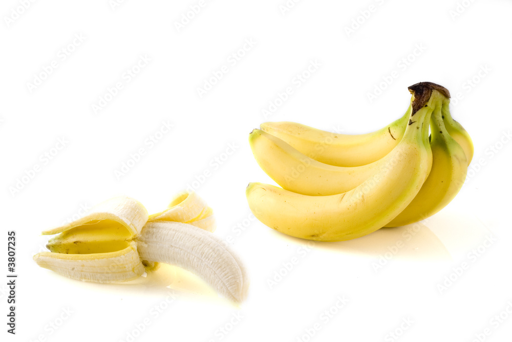 a bunch of bananas with one opened a bunch of bananas with one opened