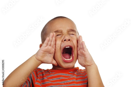 Boy shouting