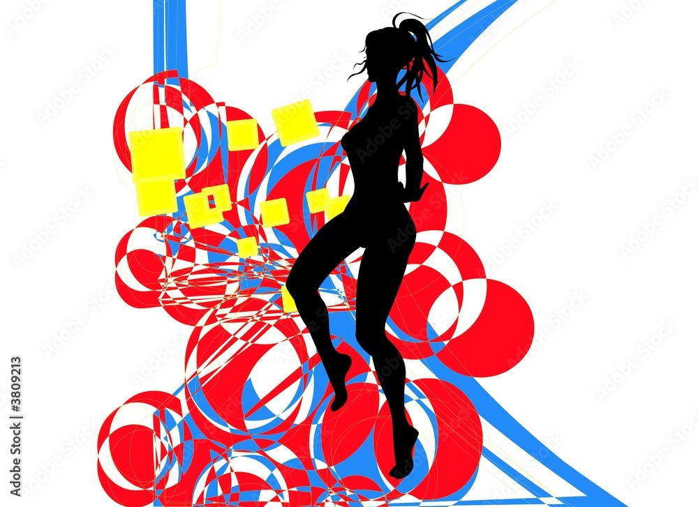 Dancing Fashionable Model Dancing Fashionable Model