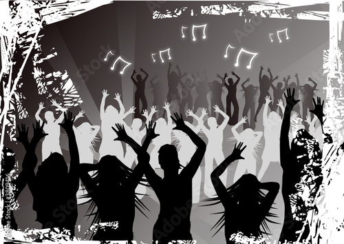 People at disco
