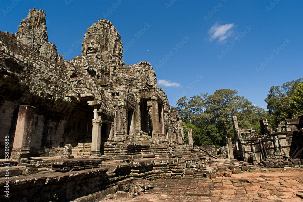 Face Towers in Bayon, Angkor Thom, Siem Reap Cambodia