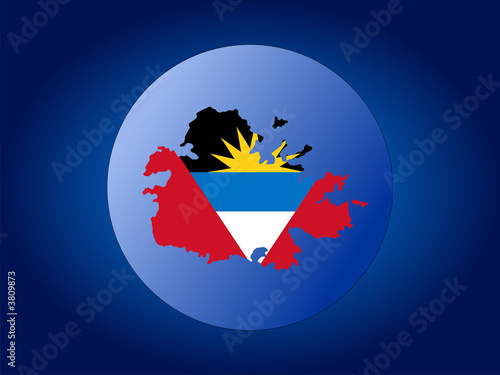 Antigua globe illustration