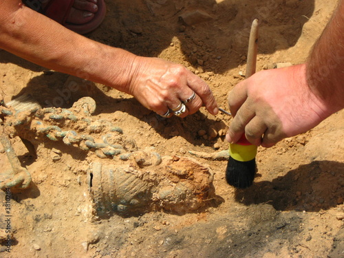 archaeologists at work