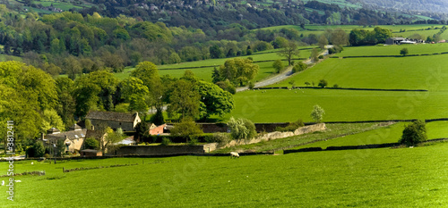 peak district national park derbyshire hathersage village photo