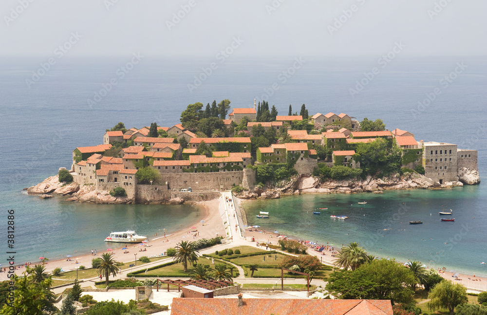 Resort Town on Peninsula in Montenegro