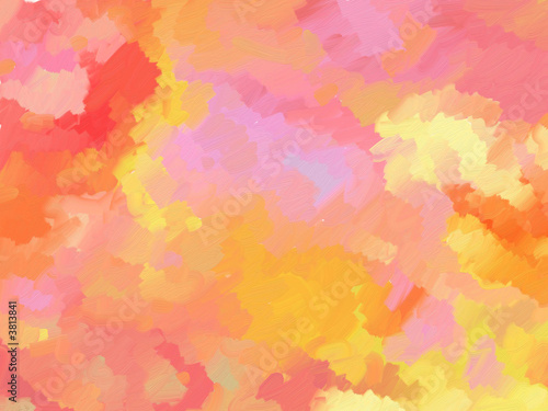Oil Painted Canvas Background with orange; yellow & red
