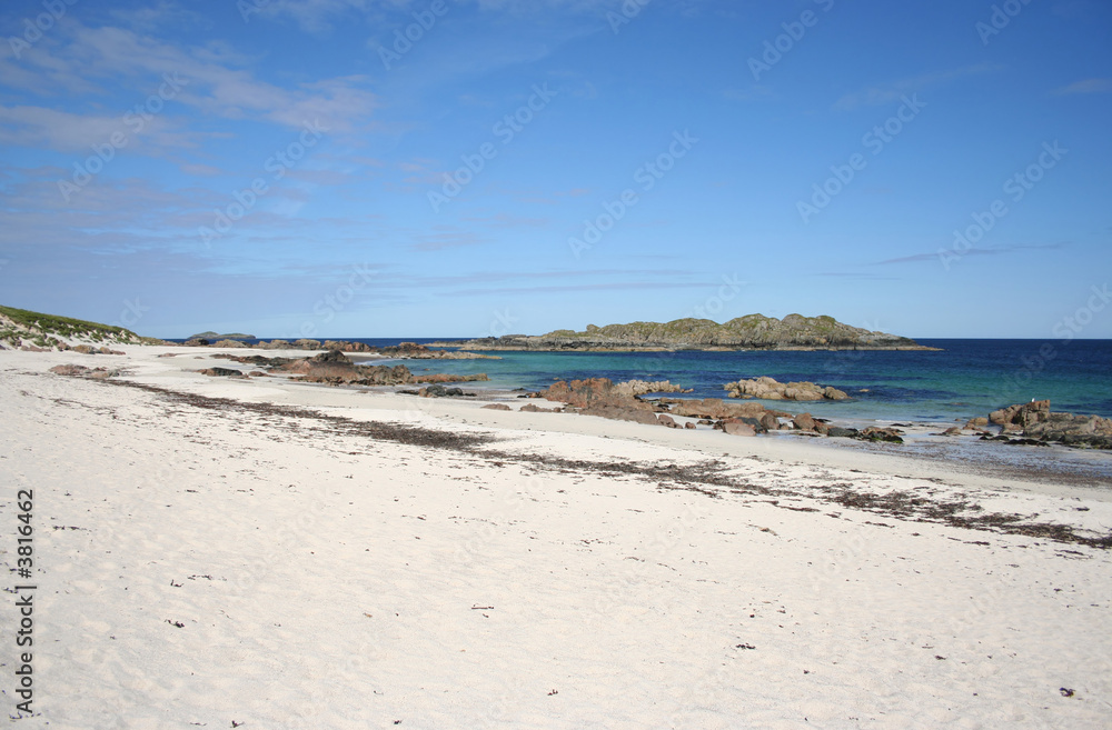 white sand beach Iona