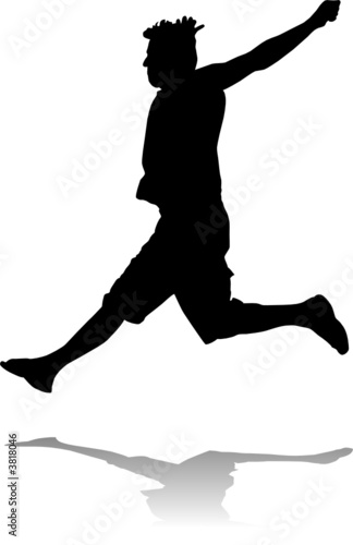Jumping man, illustration