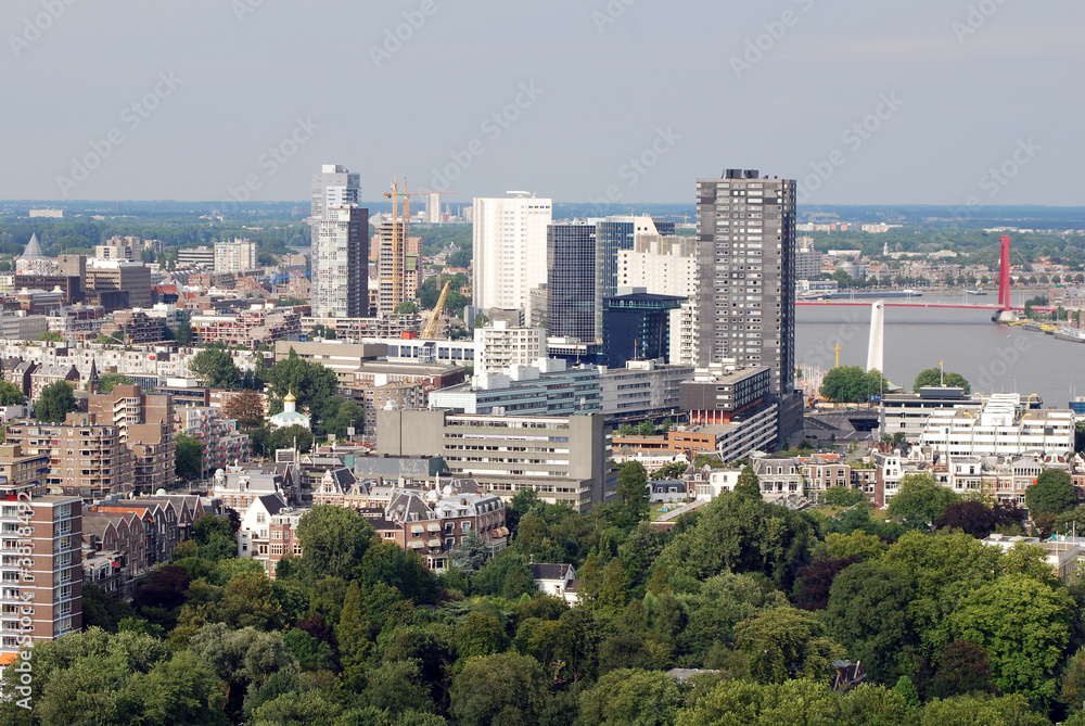 Aerial photo of the City of Rotterdam