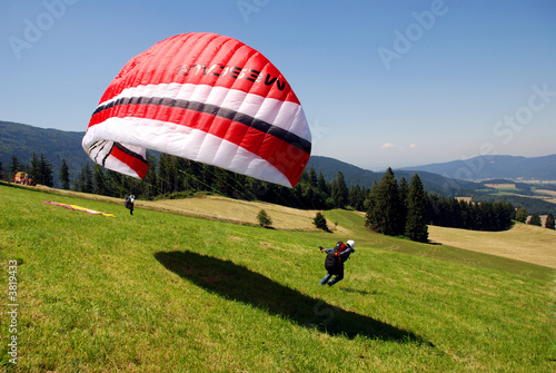 Gleitschirm Start