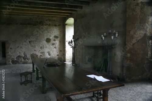 Bild auf Leinwand The great hall of a medieval castle