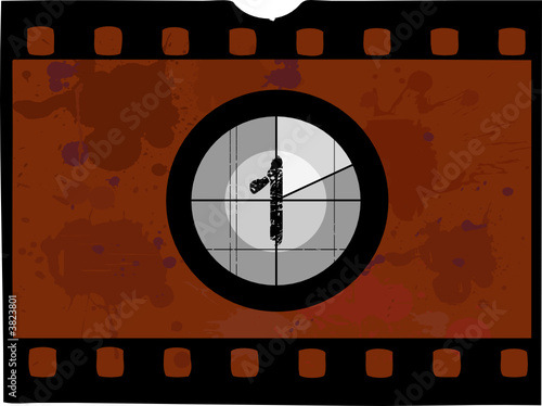 Filmstrip countdown - Number at 1