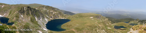 Mountain lakes panorama