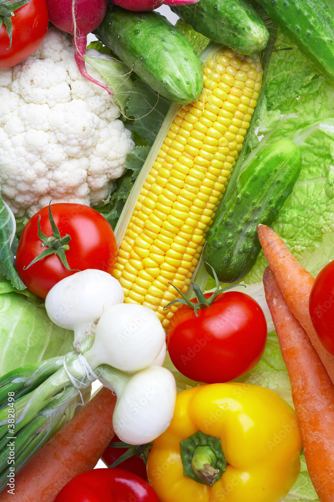 Photo of various vegetables. Healthy food Photo of various vegetables. Healthy food
