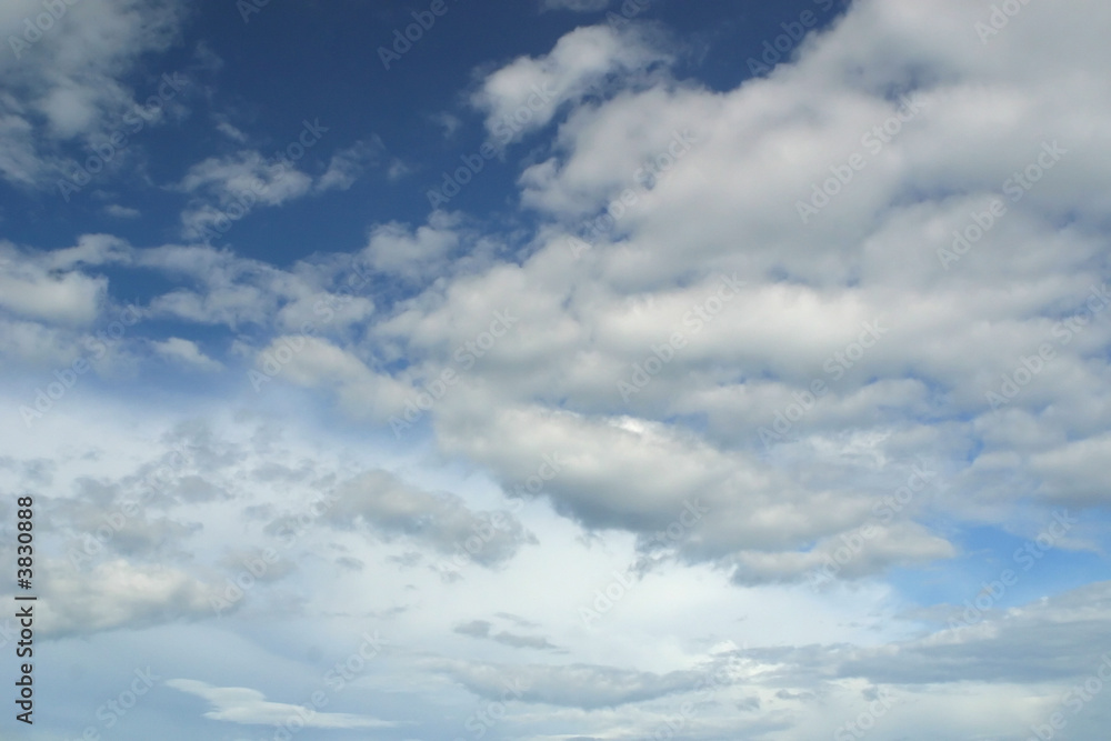 Blue sky and fluffy white clouds background. Blue sky and fluffy white clouds background.