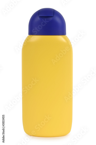 Plastic bottle. Isolated on white. Clipping path included.