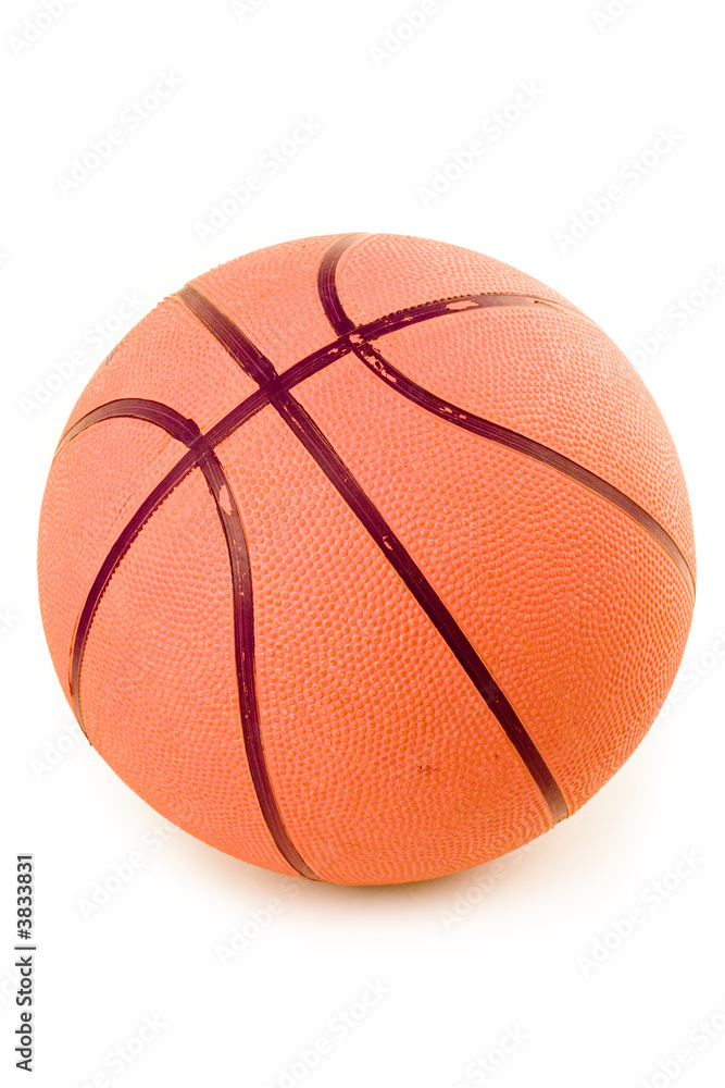 basketball with white background