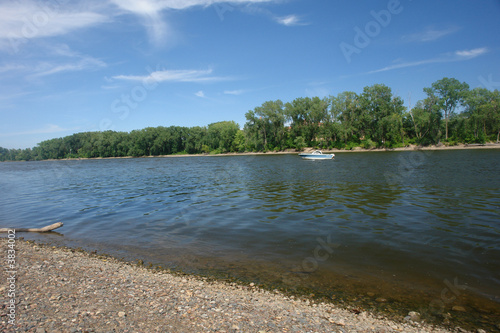 A picture of a beautiful day on river