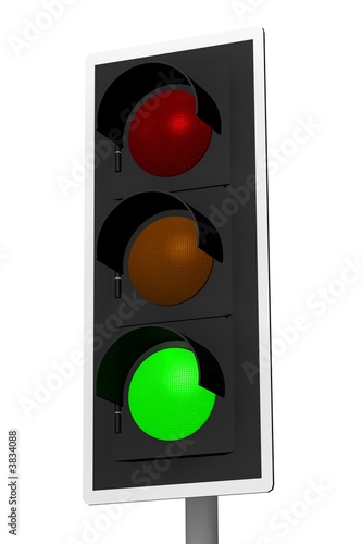 Traffic light go sign