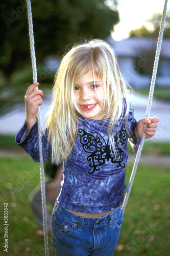 Girl on Swing