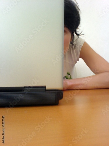 woman at computer