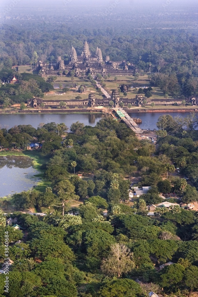 Obraz premium Angkor Wat bird's eye view