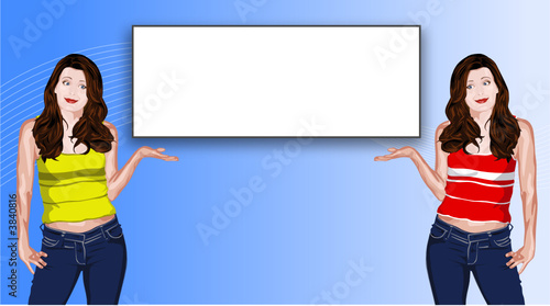 Woman who introduces