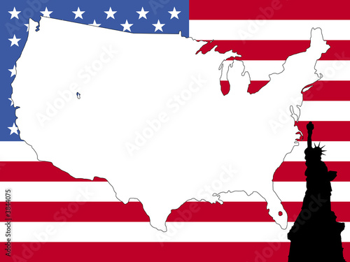 map of USA background
