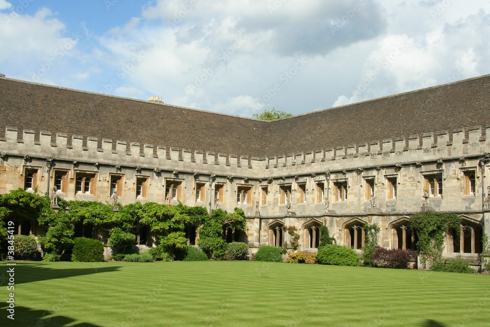 Oxford University, Magdalen College Courtyard Cloister