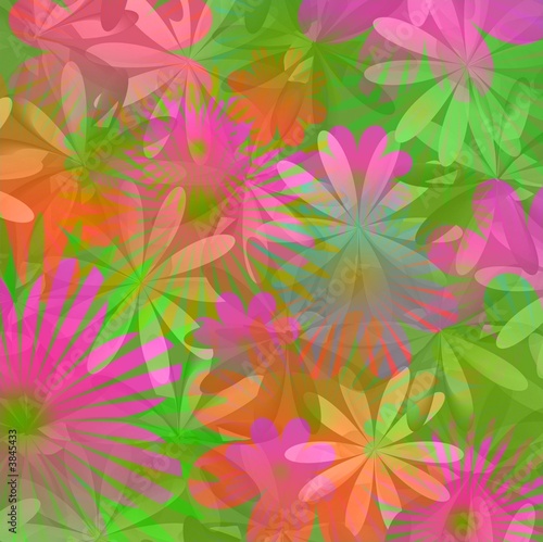 Seamless floral pattern in spring colors
