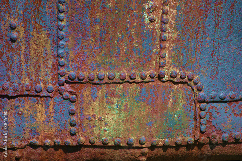 Old corroded metalic surface. photo