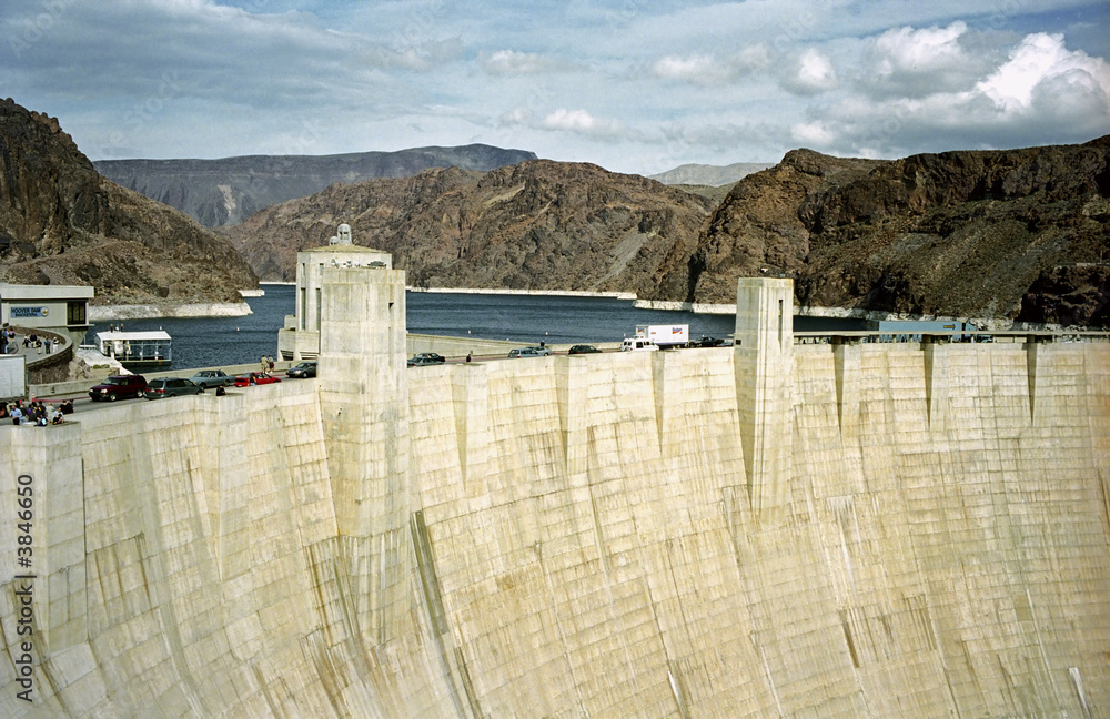 Hoover Dam with Lake Mead in the Background