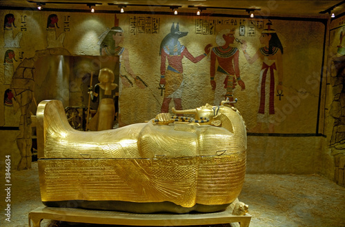 Obraz na płótnie Replica of an Egyptian Tomb as found in the Valley of the Kings