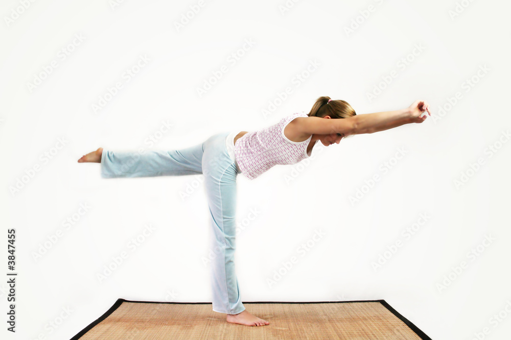 Naklejka premium yoga workout