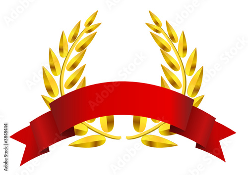 Laurier en or et son bandeau