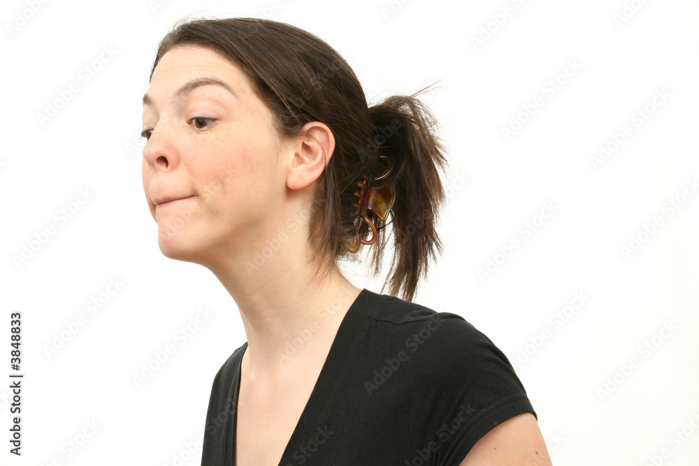 Young woman isolated over white background Young woman isolated over white background